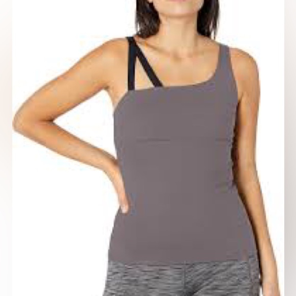 Alo Repose Tank Purple Dusk/Black NWT